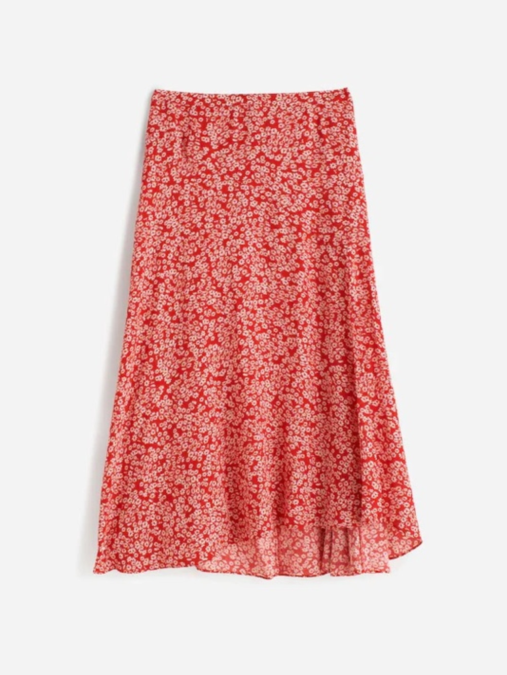 Midi Slip Skirt in Floral